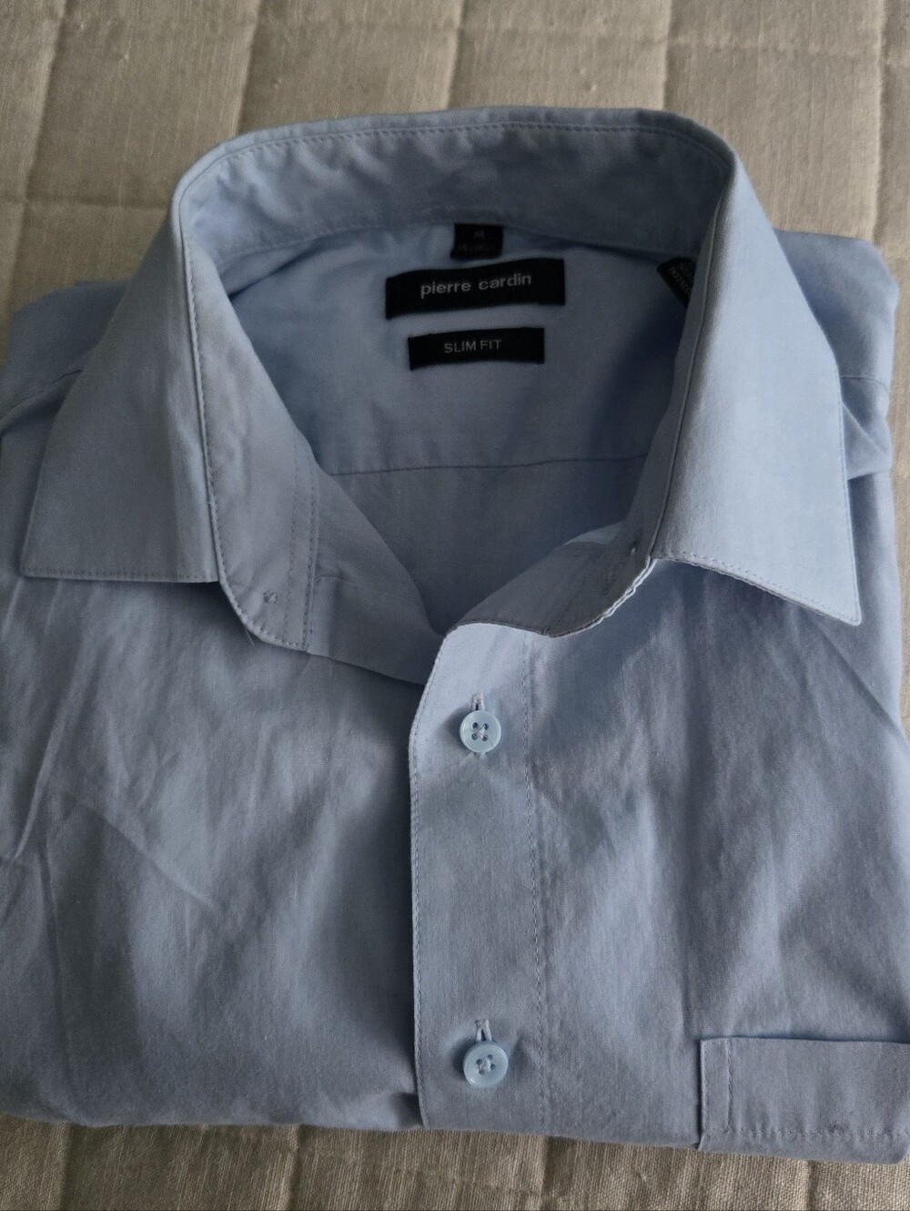 Men's Light Blue Pierre Cardin Dress Shirt
